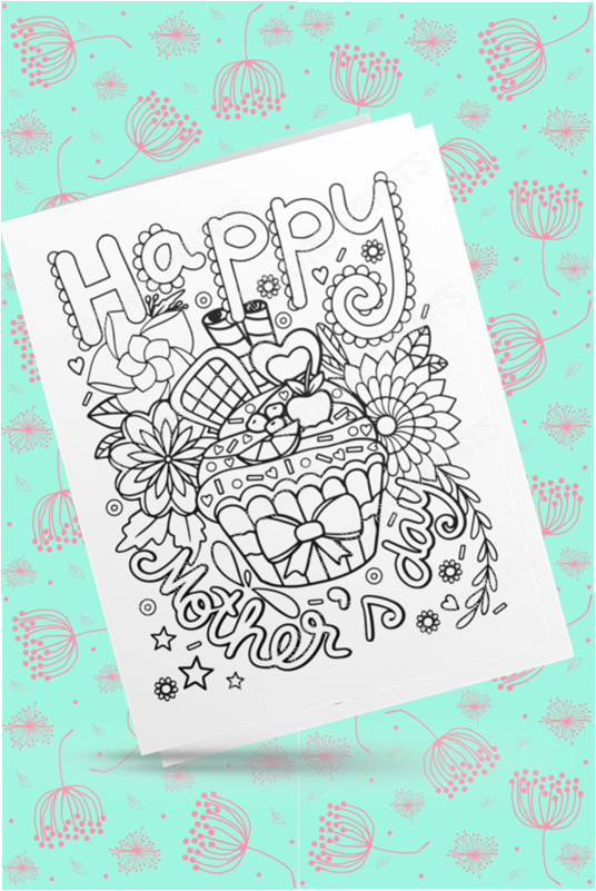 Colour Your Own Mothers Day Cards Cards