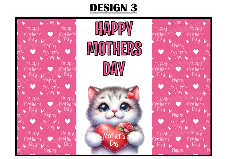 Mothers Day Animals Chocolate Bar Wrappers