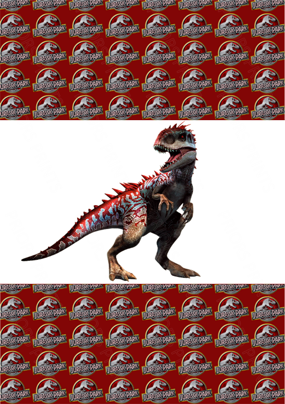 Jurassic Park Chocolate Bar Wrapper- Plain (No Text)