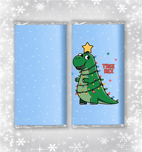 Funny Christmas Chocolate Bar Wrapper