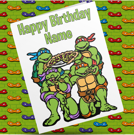 Turtles Personalised Birthday Card