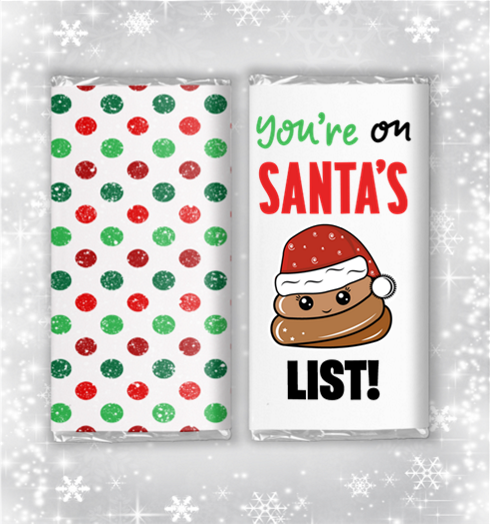 Funny & Offensive Christmas Chocolate Bar Wrapper