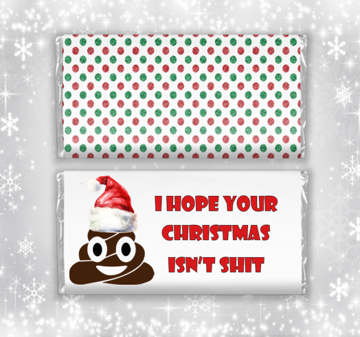 Funny & Offensive Christmas Chocolate Bar Wrapper