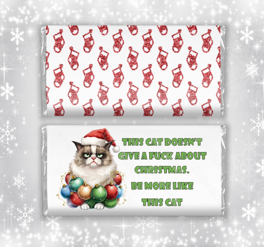 Funny & Offensive Christmas Chocolate Bar Wrapper