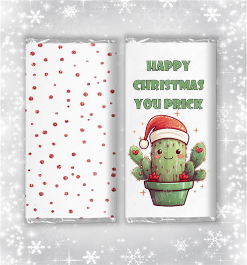 Funny & Offensive Christmas Chocolate Bar Wrapper