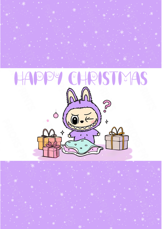 Labubu Christmas Chocolate Bar Wrapper