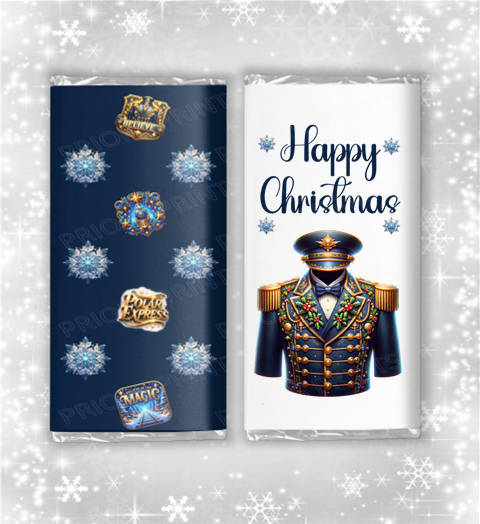 Polar Express Christmas Chocolate Bar Wrapper