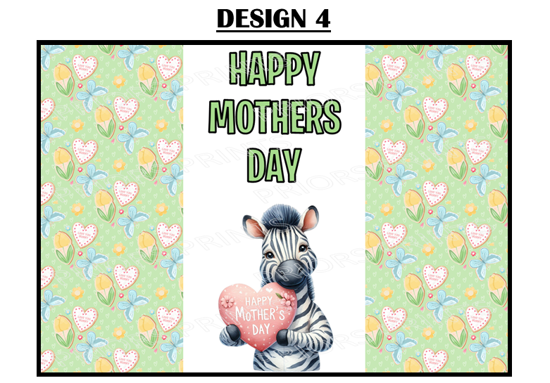 Mothers Day Animals Chocolate Bar Wrappers