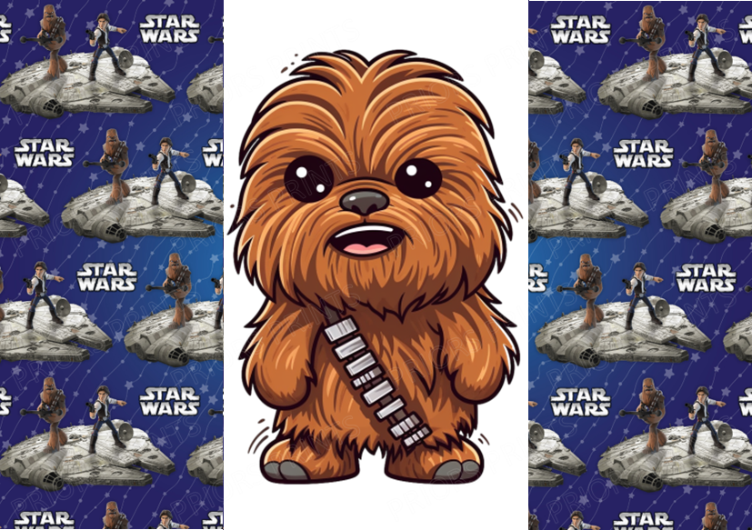Star Wars Chocolate Bar Wrapper- Plain (No Text)