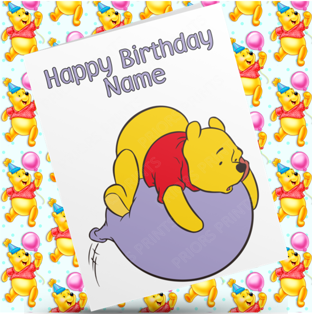 Winnie The Pooh Personalised Birthday Card