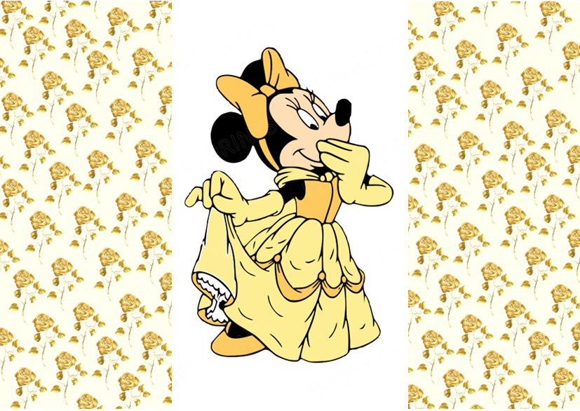 Minnie Mouse As Chocolate Bar Wrapper- Plain (No Text)