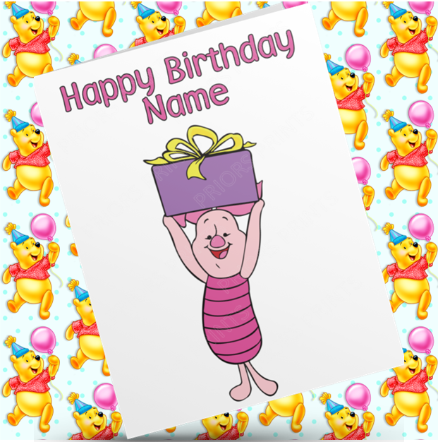 Winnie The Pooh Personalised Birthday Card