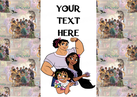 Encanto Chocolate Bar Wrappers- To add own Text