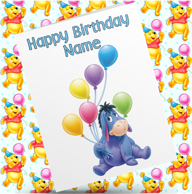 Winnie The Pooh Personalised Birthday Card