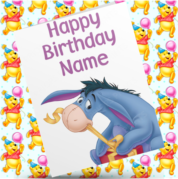 Winnie The Pooh Personalised Birthday Card