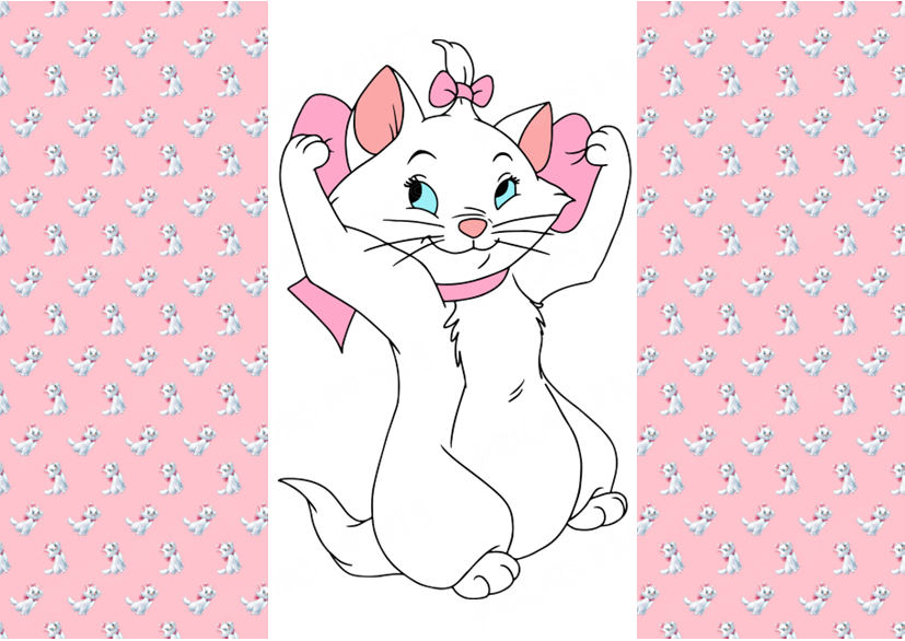 Aristocats Chocolate Bar Wrapper- Plain (No Text)