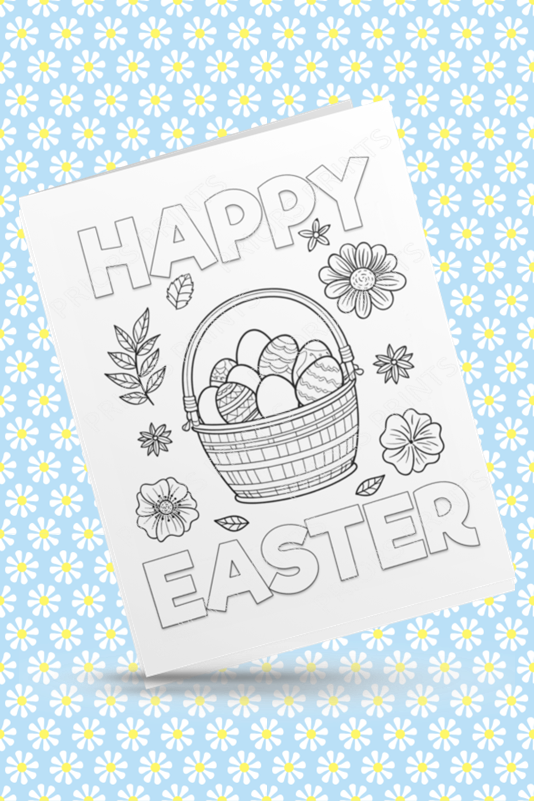 Colour Your Own Easter Cards