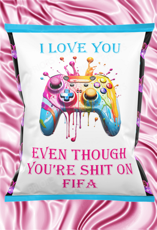 Offensive Gamer Valentines Treat Packets (Medium Sized)