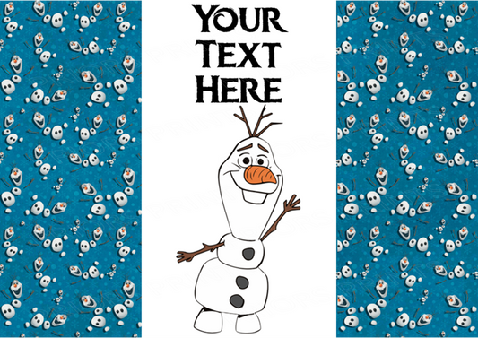 Frozen Chocolate Bar Wrappers- To add own Text