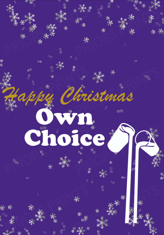 Offensive Christmas Cadbury Inspired Chocolate Bar Wrappers