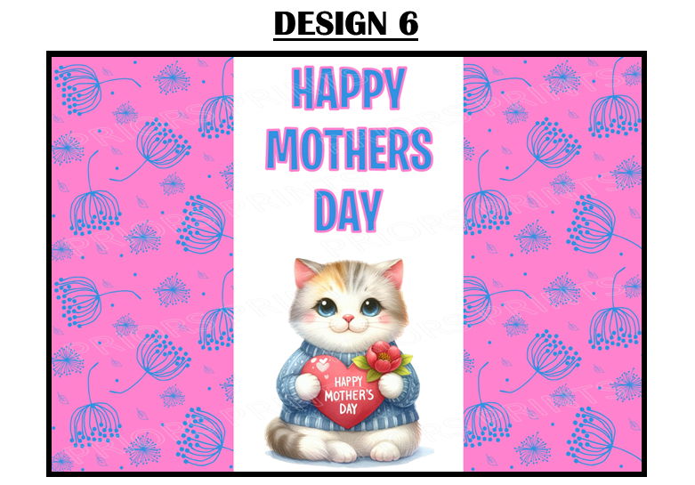 Mothers Day Animals Chocolate Bar Wrappers