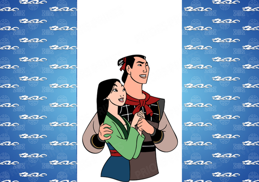 Mulan Chocolate Bar Wrapper- Plain (No Text)