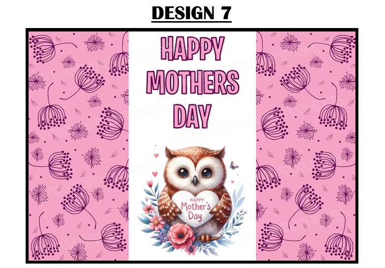 Mothers Day Animals Chocolate Bar Wrappers