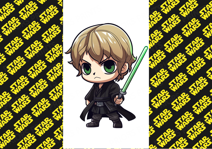 Star Wars Chocolate Bar Wrapper- Plain (No Text)