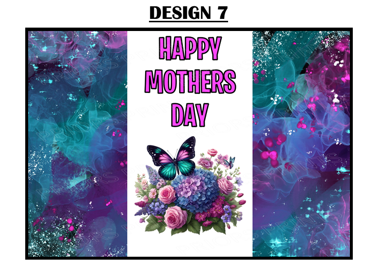 Mothers Day Flowers Chocolate Bar Wrappers