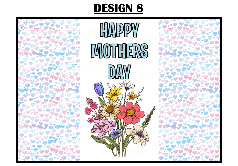 Mothers Day Flowers Chocolate Bar Wrappers