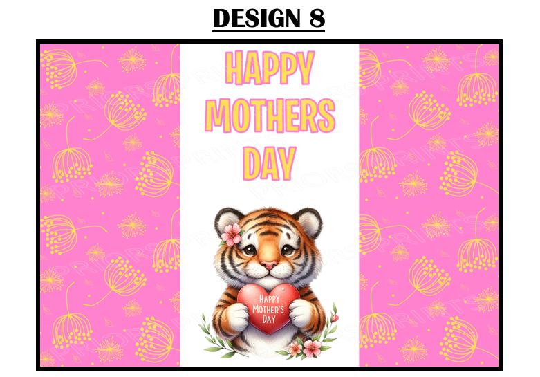 Mothers Day Animals Chocolate Bar Wrappers