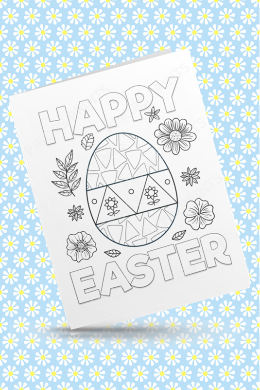 Colour Your Own Easter Cards