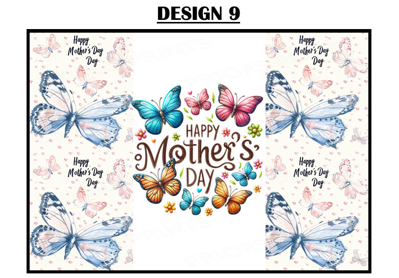 Mothers Day Flowers Chocolate Bar Wrappers