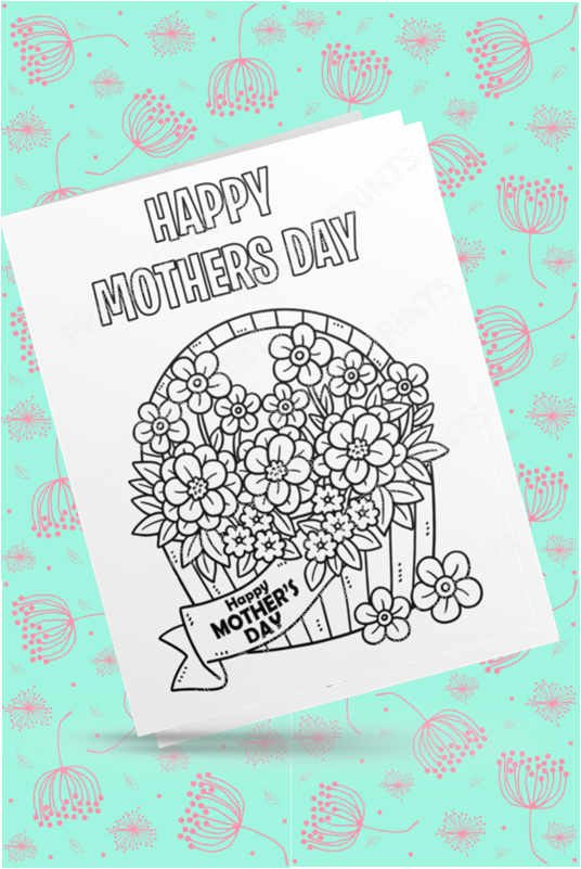 Colour Your Own Mothers Day Cards Cards