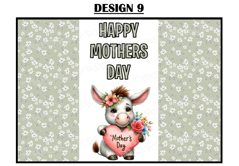 Mothers Day Animals Chocolate Bar Wrappers