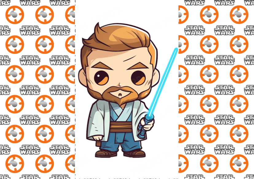 Star Wars Chocolate Bar Wrapper- Plain (No Text)