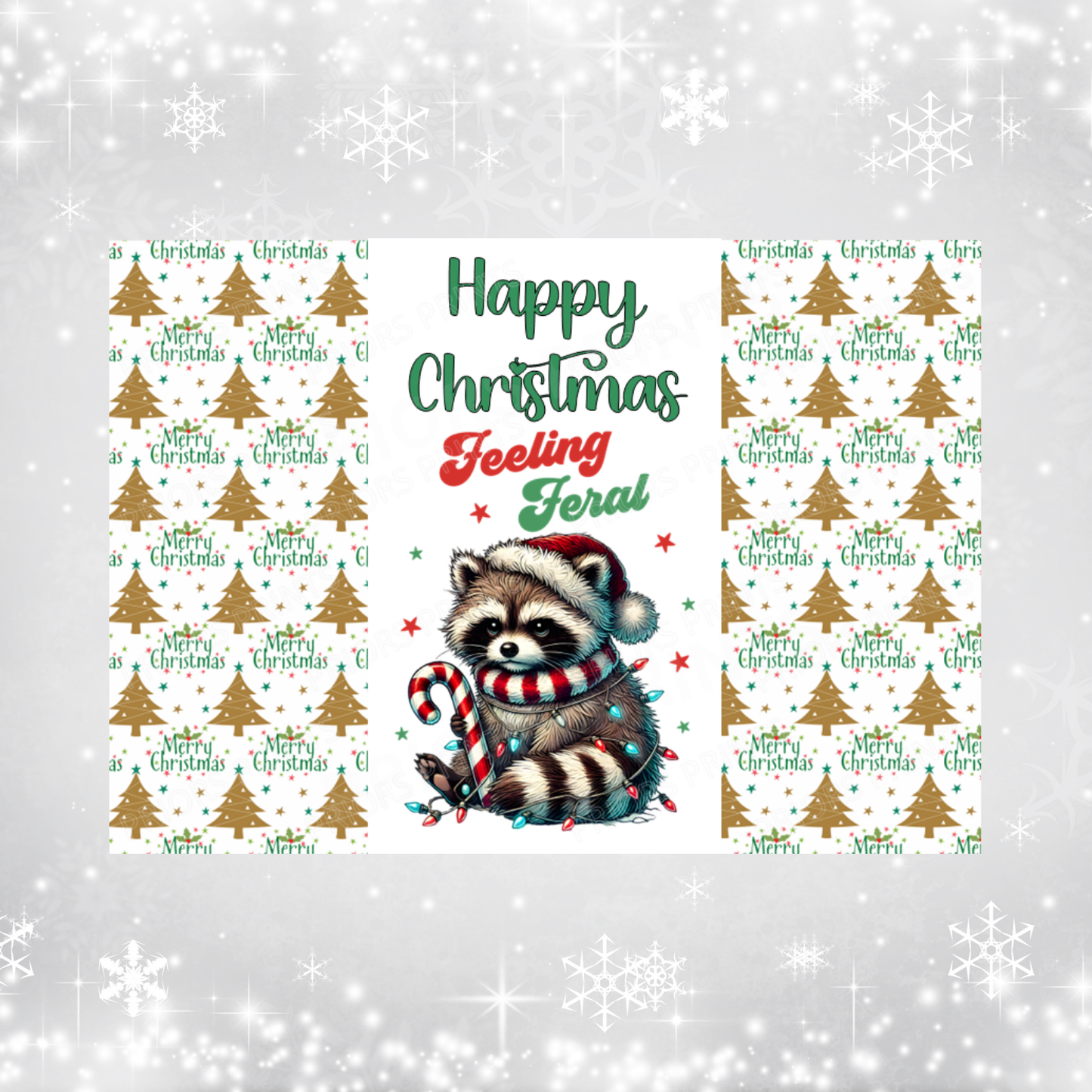 Grumpy Animals Christmas Chocolate Bar Wrapper