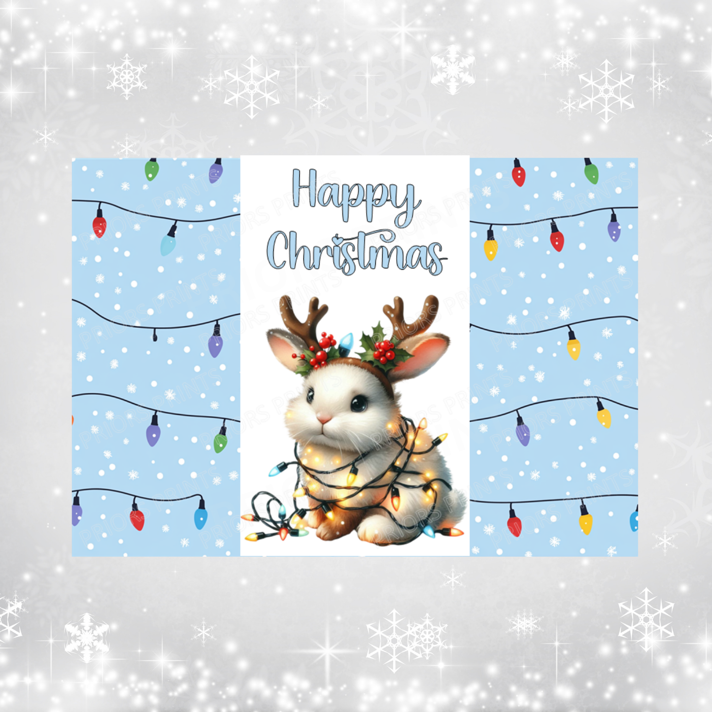 Cute Animals Christmas Chocolate Bar Wrapper
