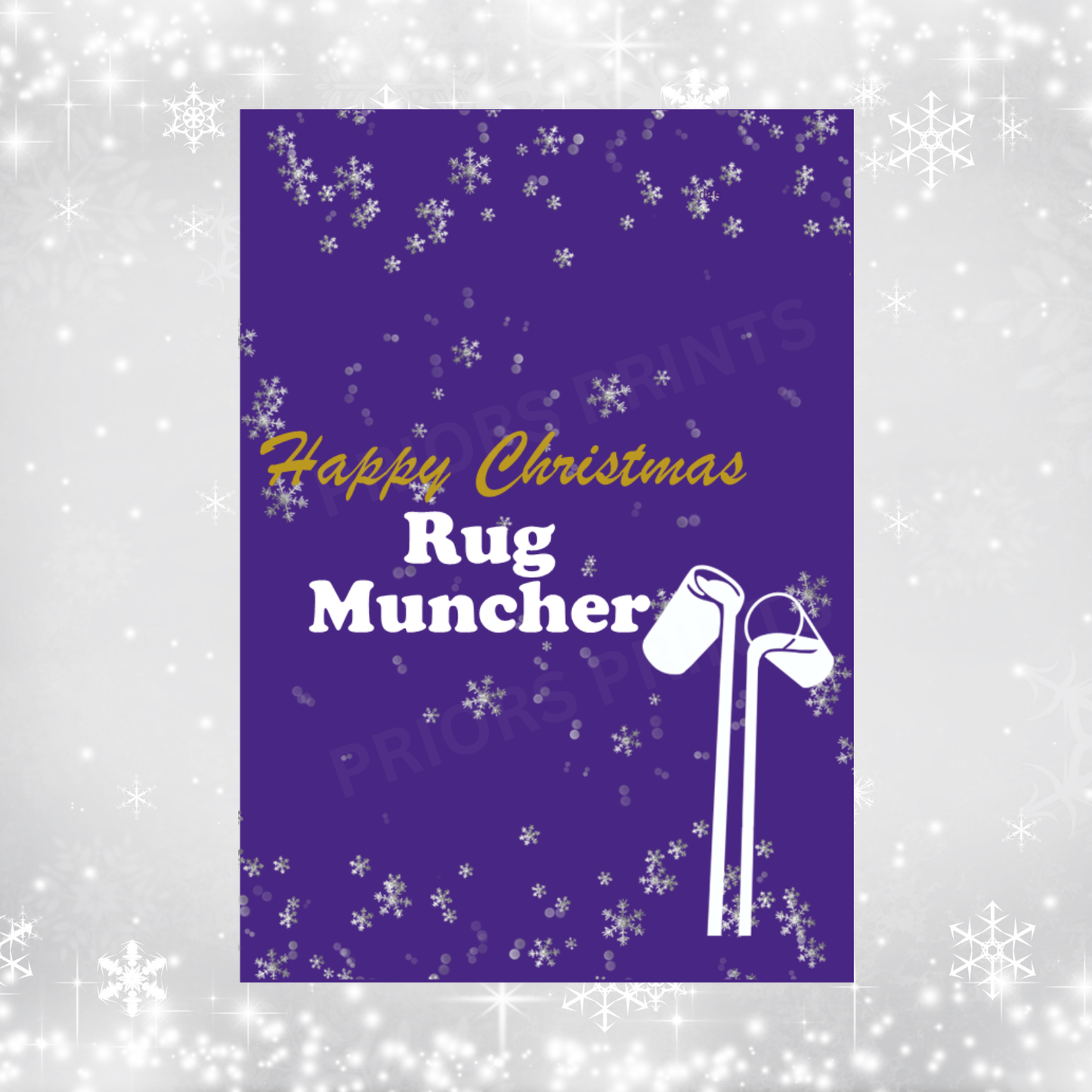 Cadburys Dairy Milk Christmas Chocolate Bar Wrapper with Swear Words