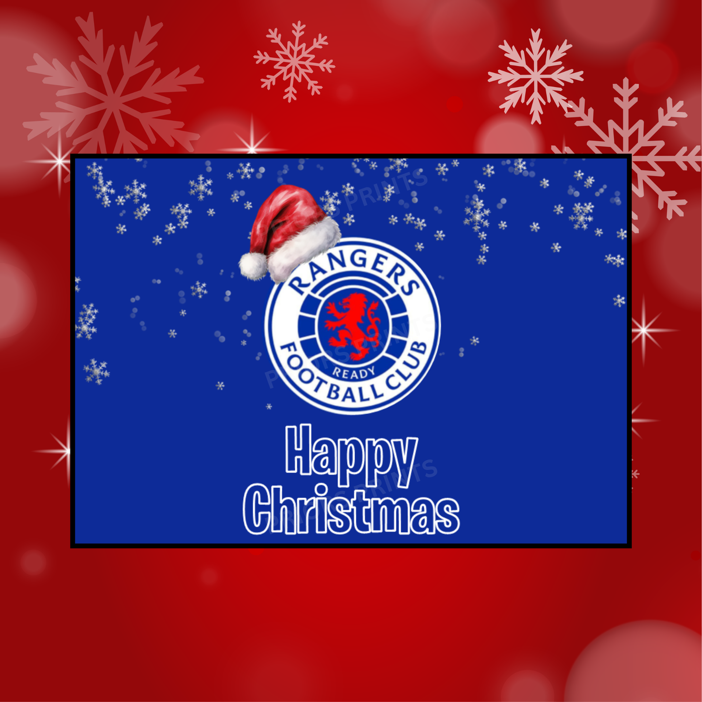 Football Teams Christmas Chocolate Bar Wrapper
