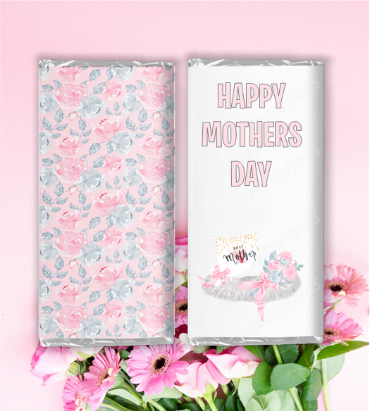 Mothers Day Flowers Chocolate Bar Wrappers