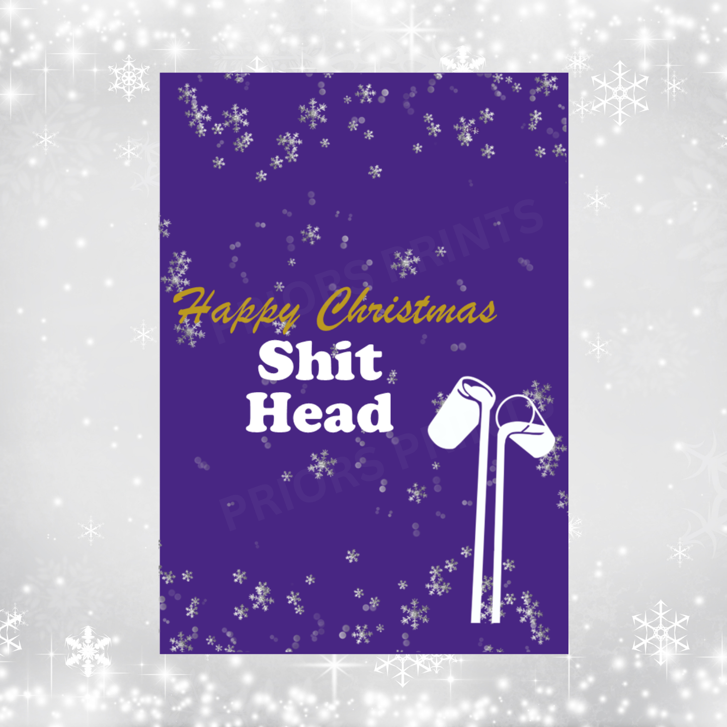 Cadburys Dairy Milk Christmas Chocolate Bar Wrapper with Swear Words