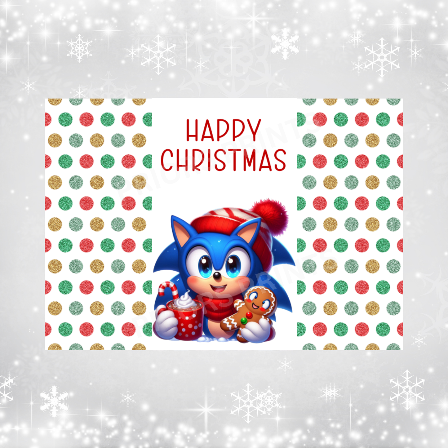 Cute Character Christmas Chocolate Bar Wrapper