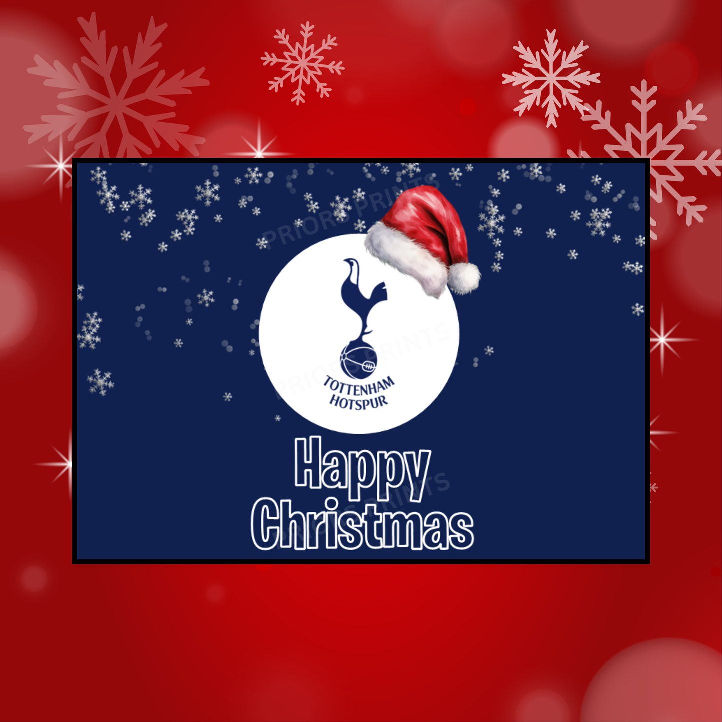 Football Teams Christmas Chocolate Bar Wrapper