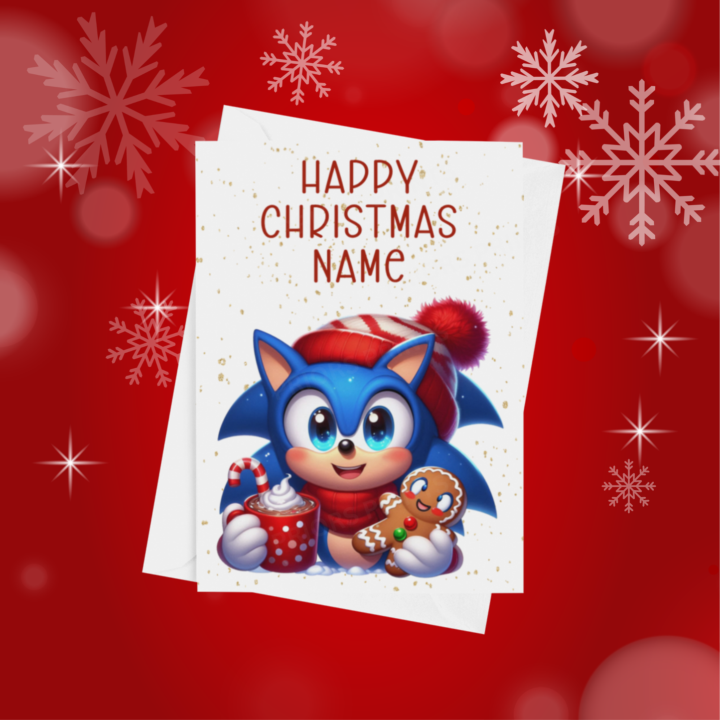 Cute Character Personalised Christmas Card