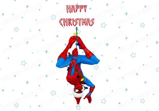 Spiderman Christmas Chocolate Bar Wrapper