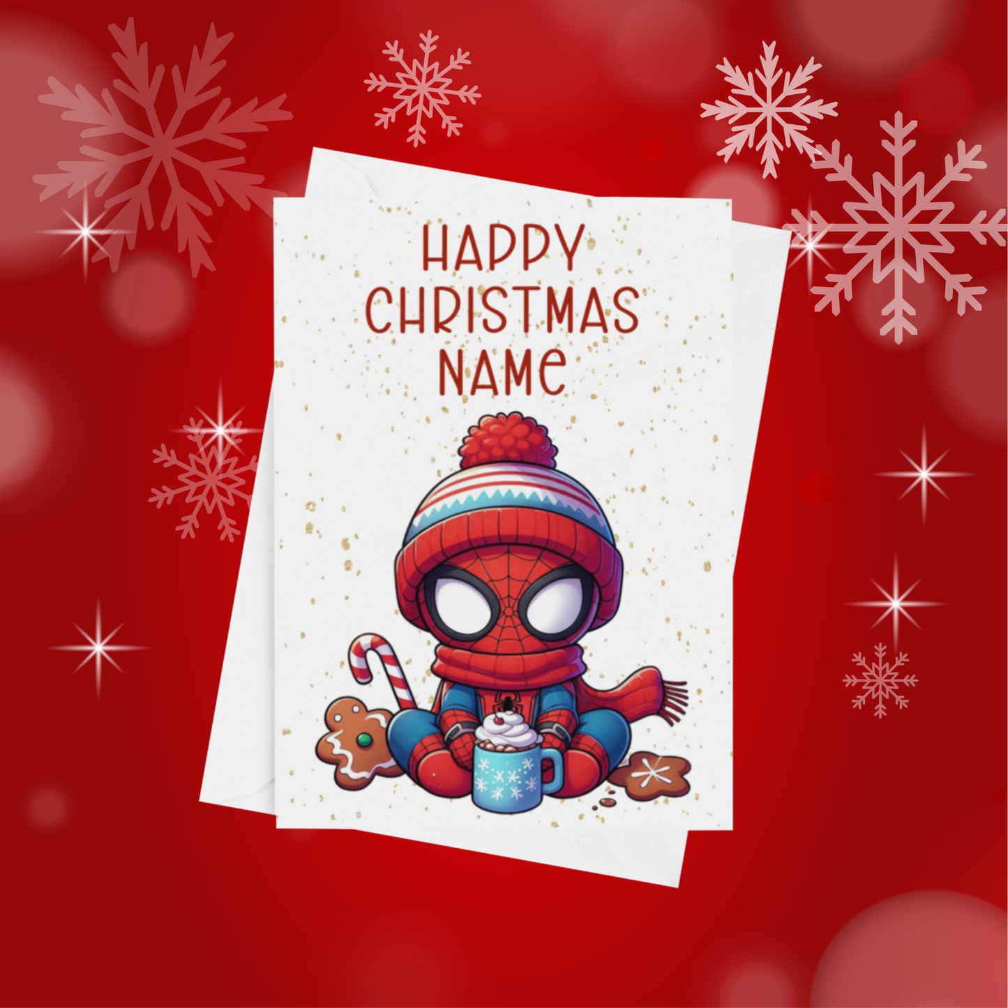 Cute Character Personalised Christmas Card
