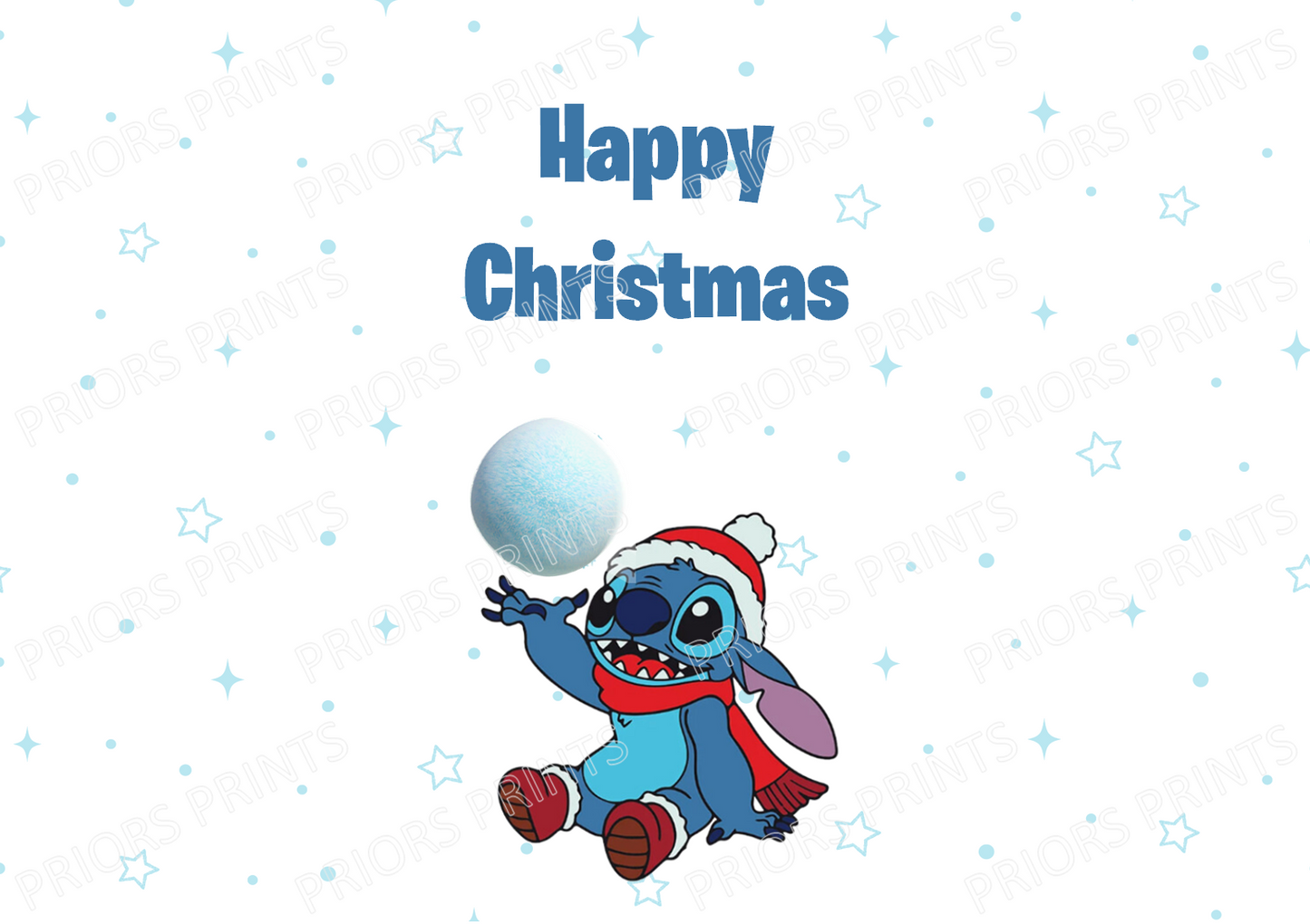 Stitch Christmas Chocolate Bar Wrapper