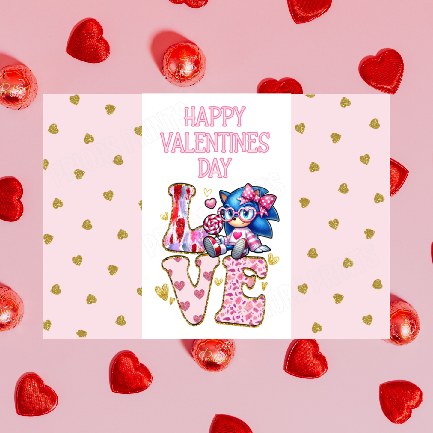 Love Valentines Day Chocolate Bar Wrappers I Princess I Ariel I Belle I Cinderella I Jasmine I Snow White I Sonic I Stitch I Pikachu I Pooh