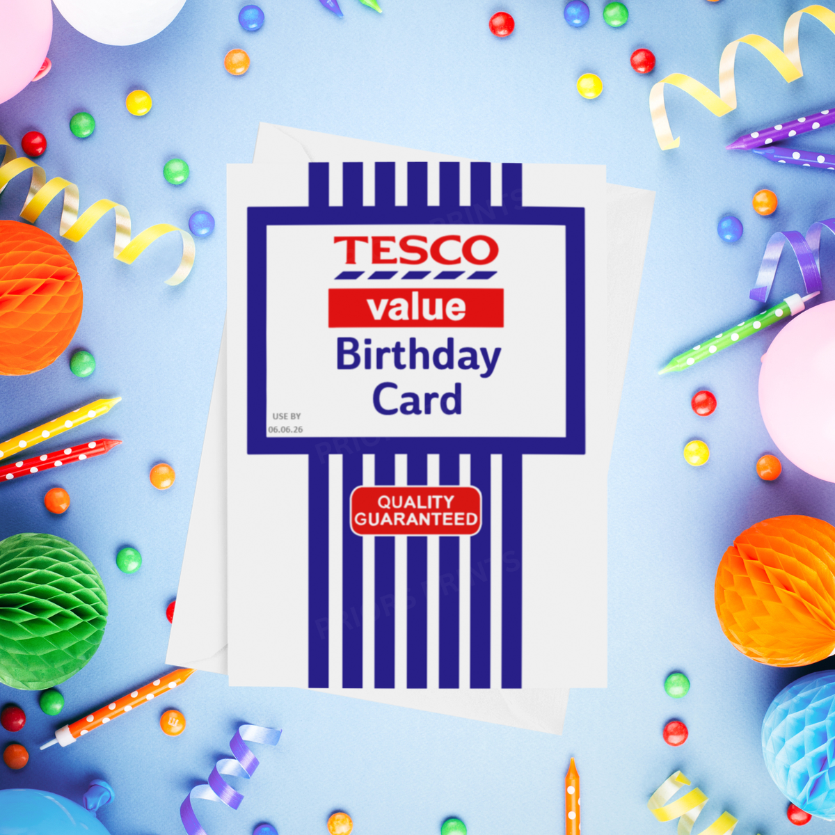 Funny Tesco Value Birthday Card